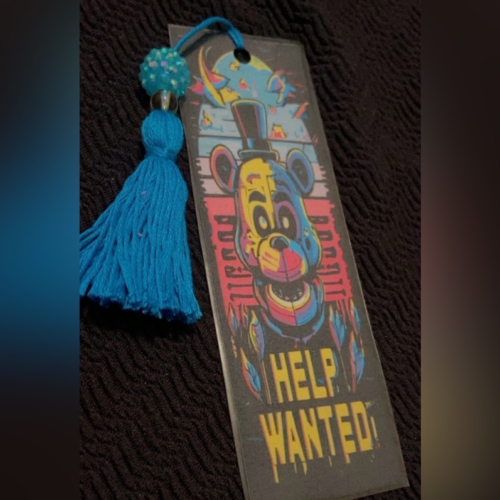 Five nights at Freddy’s Colorful Kids Bookmark with Tassel